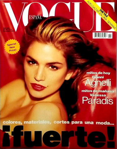 VOGUE Magazine Spain November 1991 CINDY CRAWFORD Lucie De La Falaise VANESSA PARADIS