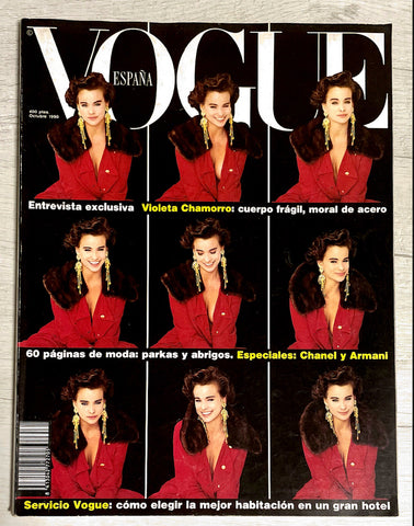 VOGUE Magazine Spain October 1990 IVELIN NOVET