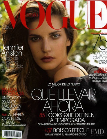 VOGUE Spain Magazine October 2005 DIANA DONDOE Marina Perez JENNIFER ANISTON