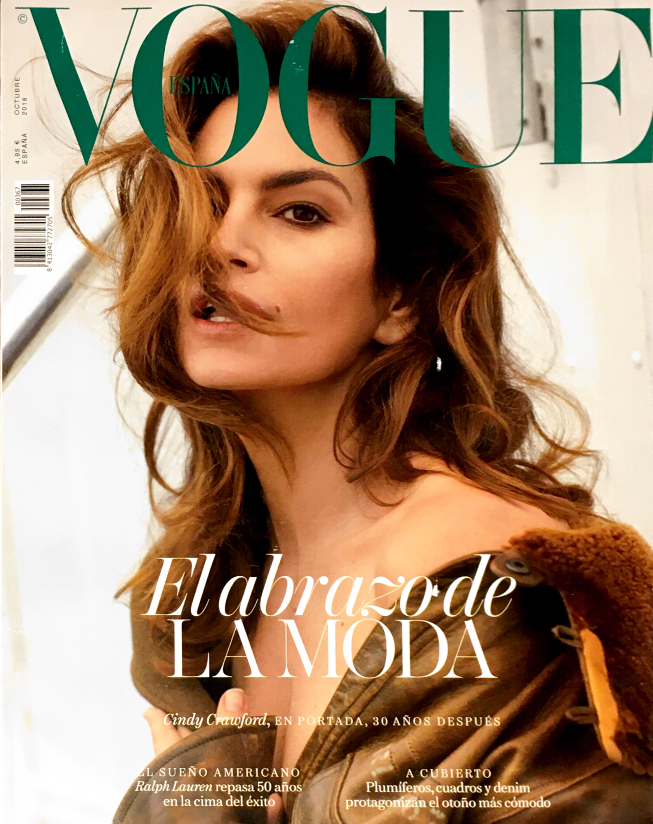 VOGUE Magazine Spain October 2018 CINDY CRAWFORD Charlee Fraser JENEIL WILLIAMS