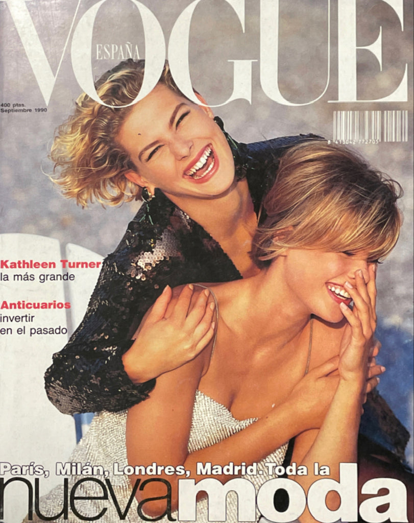 VOGUE Magazine Spain September 1990 DANIELA PESTOVA Yasmin Le Bon TATJANA PATITZ