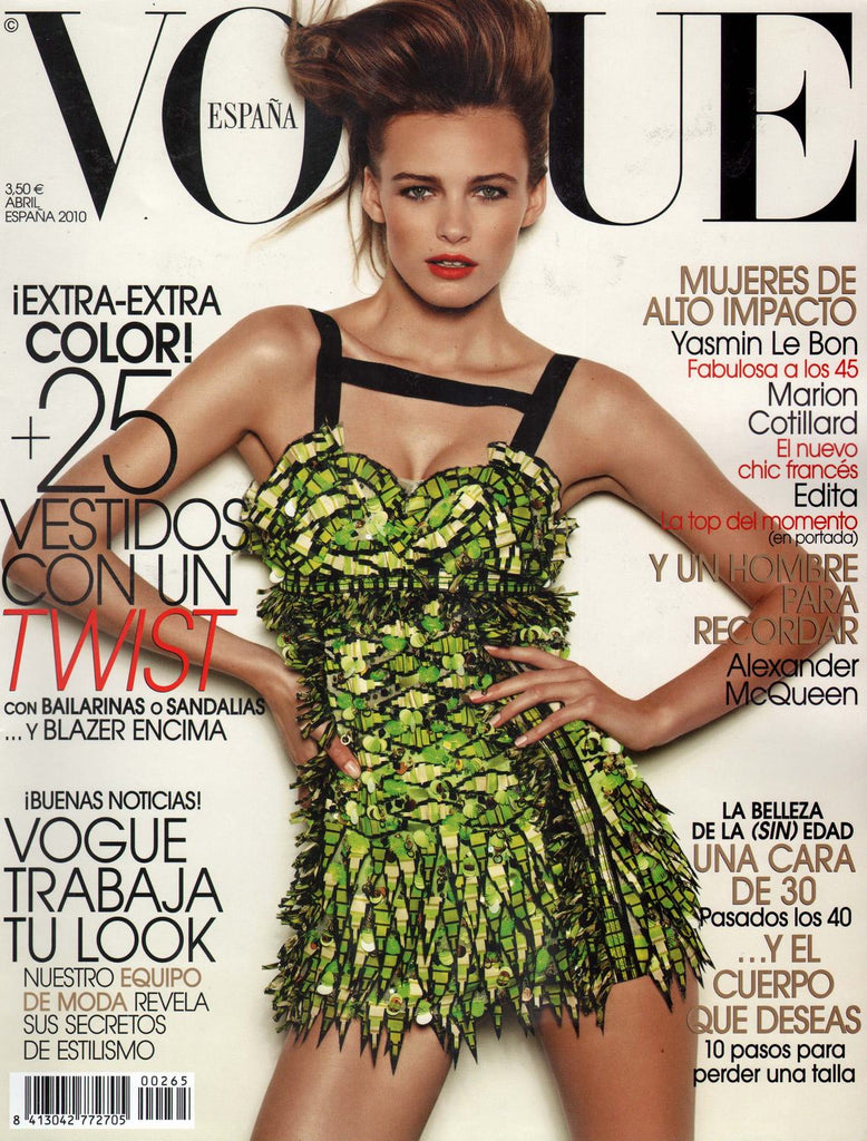VOGUE Spain Magazine April 2010 EDITA VILKEVICIUTE Nieves Alvarez NATALIA VODIANOVA