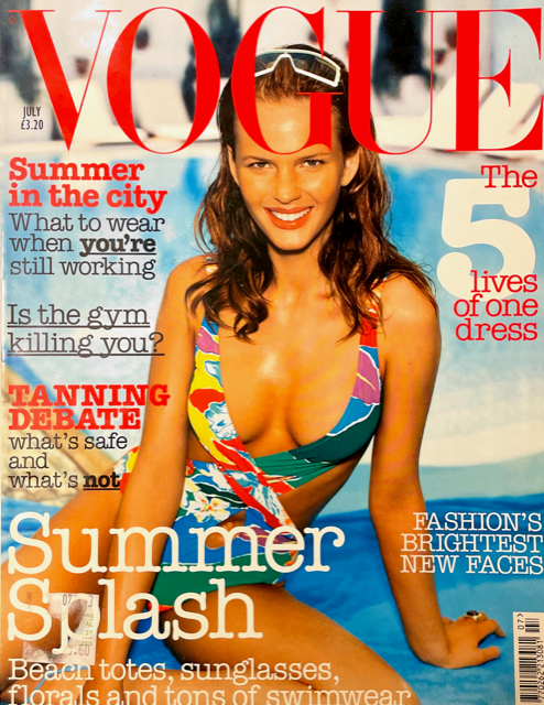 VOGUE Magazine UK July 2003 ANNE V Angela Lindvall HANA SOUKUPOVA Daria Werbowy