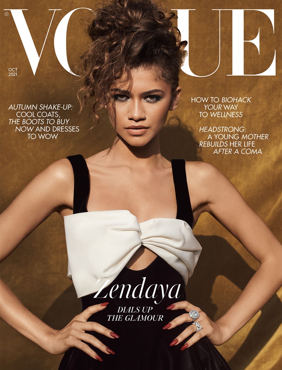 VOGUE Magazine UK October 2021 ZENDAYA Anok Yai EMMA RADUCANU Paloma E
