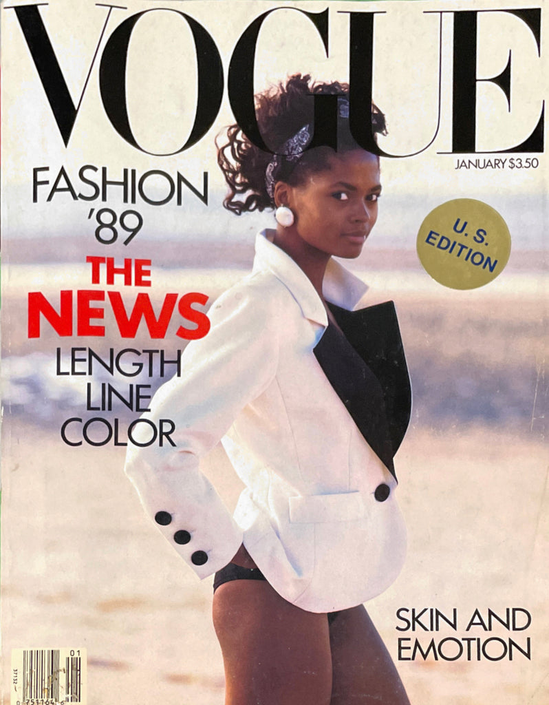 VOGUE Magazine US January 1989 KAREN ALEXANDER Yasmin Le Bon LINDA EVANGELISTA