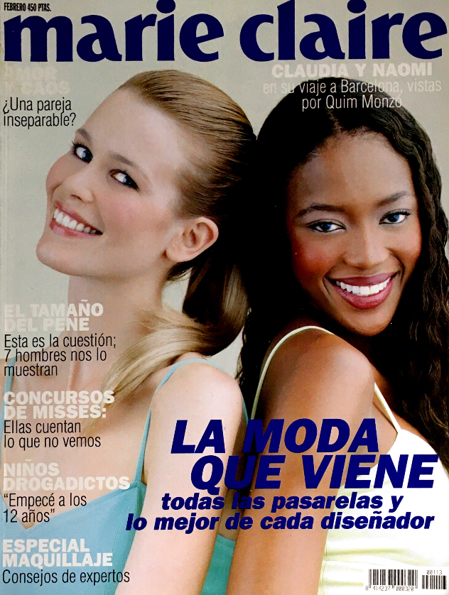 Marie Claire Magazine Spain February 1997 NAOMI CAMPBELL Claudia Schif marie-claire-magazine-spain-february-1997-naomi-campbell-claudia-schif