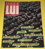 VOGUE LUI Vintage Magazine October 1982 Early DAVID DUCHOVNY Male Models