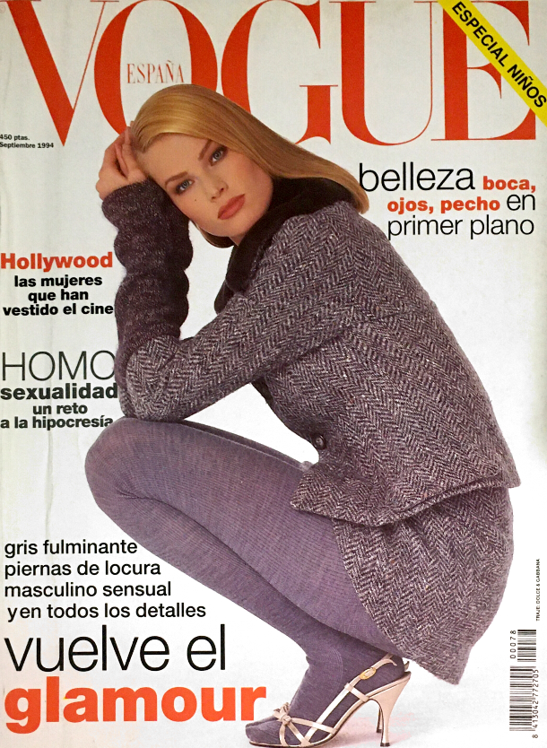 VOGUE Spain Magazine September 1994 MEGHAN DOUGLAS Patricia Hartmann CAROLYN MURPHY