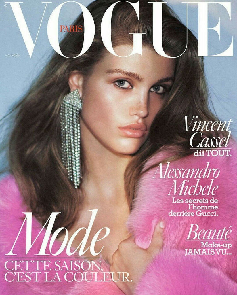 VOGUE Paris Magazine August 2016 LUNA BIJL Taylor Hill SARA SAMPAIO Anja Rubik RAQUEL ZIMMERMANN