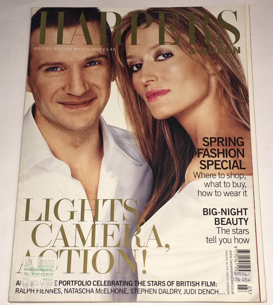 HARPER'S & QUEEN Magazine March 2003 RALPH FIENNES Daniela Lopes TERESA LOURENCO