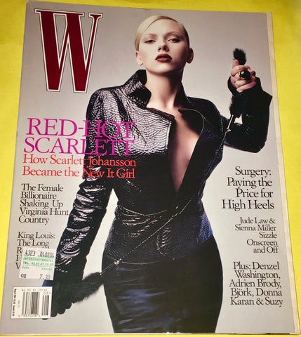 W Magazine August 2004 SCARLETT JOHANSSON Sienna Miller GUINEVERE VAN SEENUS