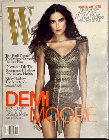 W Magazine December 2009 DEMI MOORE Jennifer Lawrence NICKY HASLAM Juergen Teller