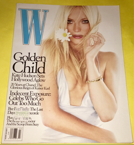 W Magazine July 2003 KATE HUDSON Daria WERBOWY Diana Dondoe
