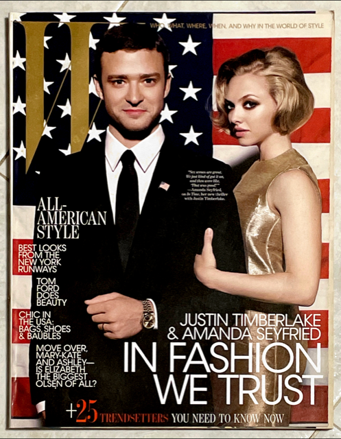W Magazine October 2011 JUSTIN TIMBERLAKE Amanda Seyfried CARINE ROITFELD