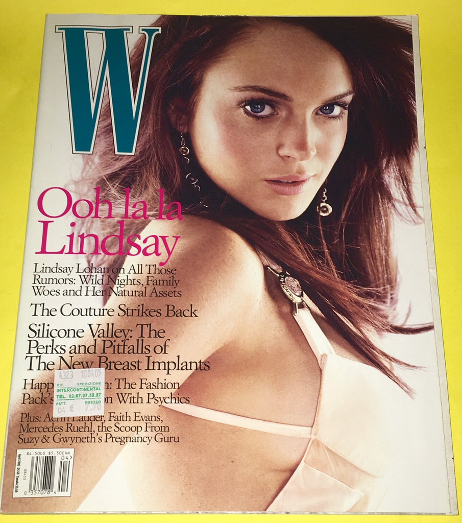 W Magazine April 2005 LINDSAY LOHAN Gemma Ward VLADA ROSLYAKOVA Natalia Vodianova