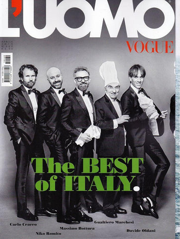 L'UOMO VOGUE Magazine April 2015 The Best Of Italy CARLO CRACCO Massimo Bottura