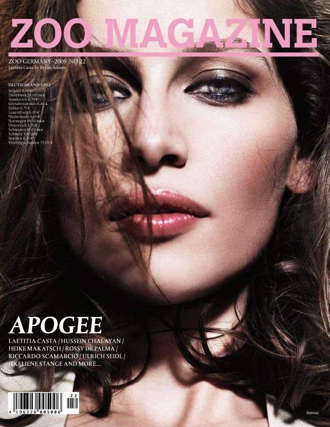 Zoo Magazine #22 LAETITIA CASTA Omahyra Mota DELPHINE CHANEAC Riccardo Scamarcio