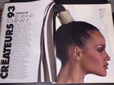 ELLE Magazine France January 1993 HEATHER STEWART WHYTE Angelika Kallio YASMEEN GHAURI