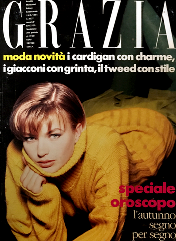 GRAZIA Italia Magazine September 1991 #2637 GRETHA CAVAZZONI Roger Eaton