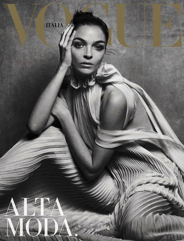 VOGUE Italia Magazine March 2017 ALTA MODA Mariacarla Boscono ANNA CLEVELAND Lily Rose