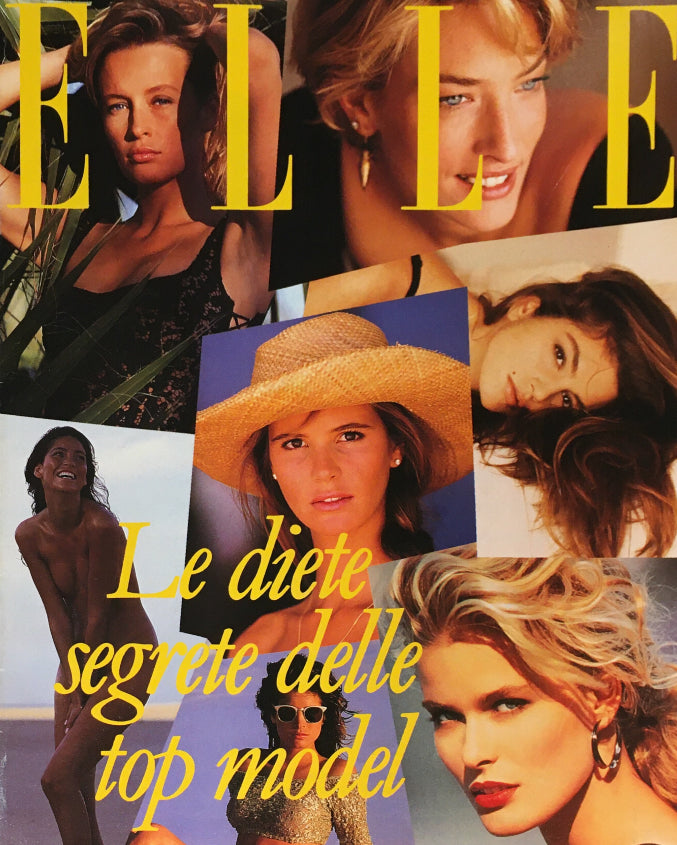 ELLE Italia Magazine NIKI TAYLOR Tatjana Patitz ROSEMARY MCGROTHA Supplement July 1992