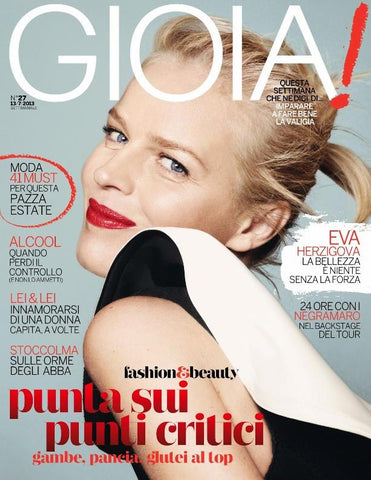 GIOIA Italia Magazine July 2013 EVA HERZIGOVA Negramaro