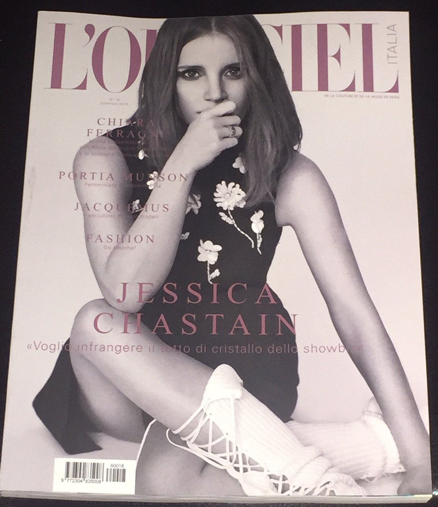 L' OFFICIEL Italia Magazine 2016 JESSICA CHASTAIN Chiara Ferragni - magazinecult