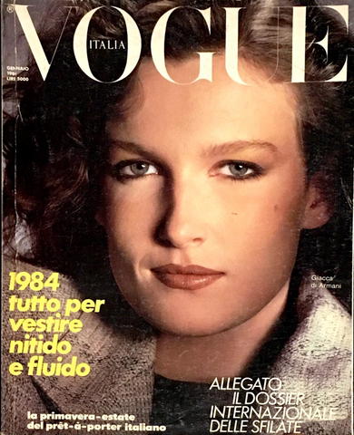 VOGUE Magazine Italia January 1984 Felicitas Boch PAULINA PORIZKOVA Bonnie Berman TALISA SOTO