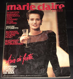 Marie Claire Magazine Italy December 1987 Meghan Douglas CARLA BRUNI Kevin Costner FAYE DUNAWAY