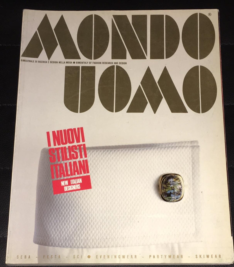 MONDO UOMO Italian Magazine November 1988 NEW ITALIAN DESIGNERS