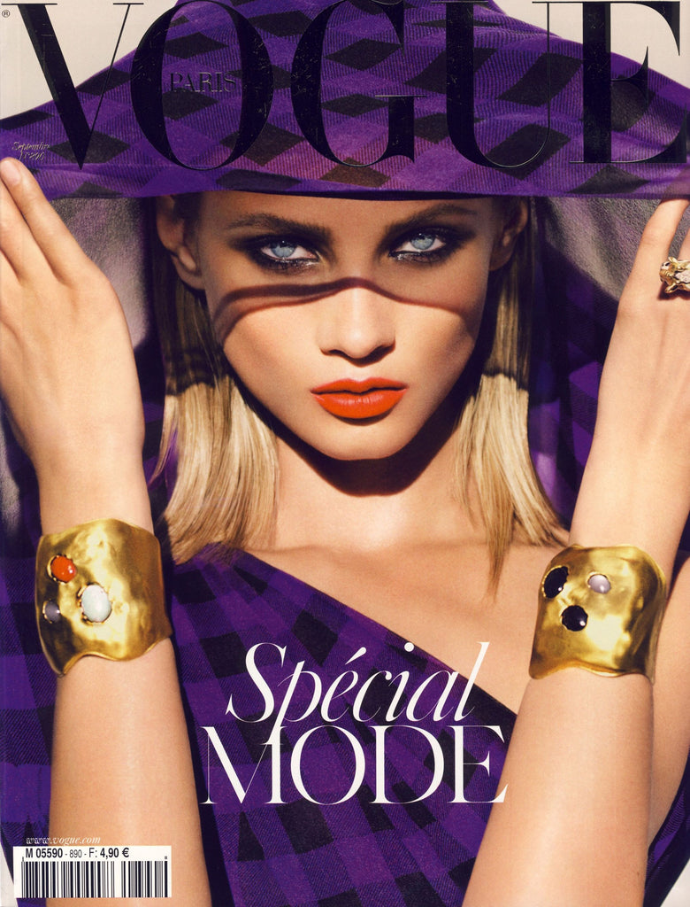 VOGUE  Magazine Paris September 2008 ANNA SELEZNEVA Anja Rubik NATASHA POLY