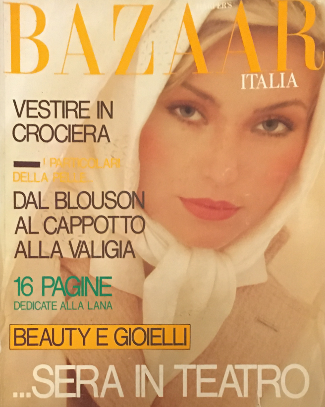 HARPER'S BAZAAR Magazine Italia November 1976 ANNA ANDERSEN Ornella Muti HELVIN