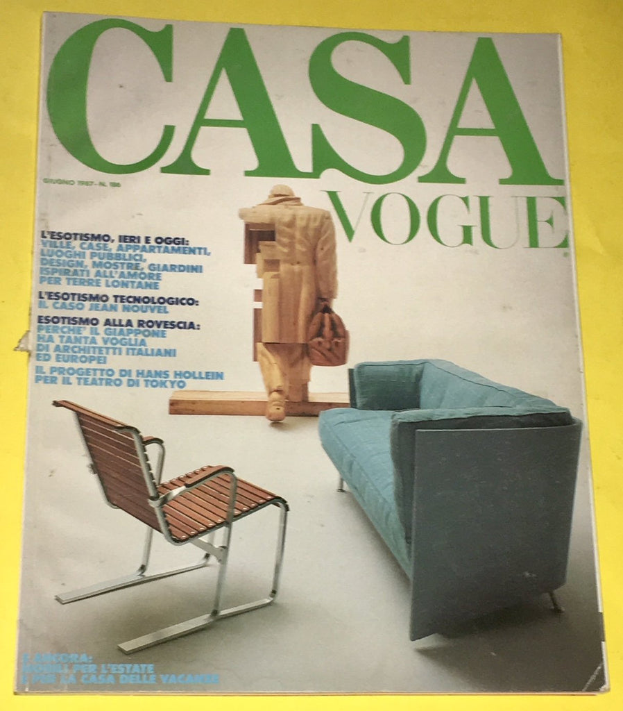 CASA VOGUE Magazine Italy June 1987 Issue #186 Vintage
