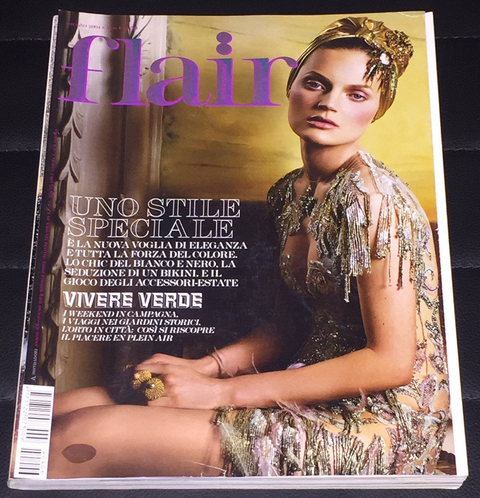 FLAIR Italia Magazine June 2004 GUINEVERE VAN SEENUS Jessica Miller CAROLINE WINDBERG