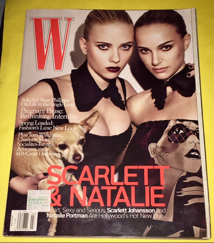 W Magazine March 2008 SCARLETT JOANSSON Natalie Portman NATASHA POLY Lara Stone