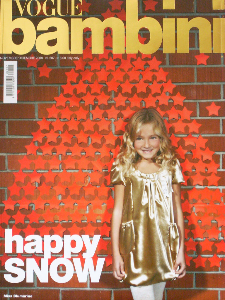 VOGUE BAMBINI Kids Children Enfant Fashion ITALIA Magazine November 2008