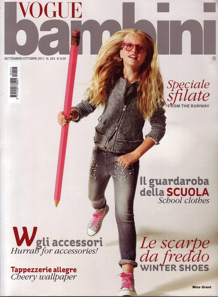 VOGUE BAMBINI Kids Children Enfant Fashion ITALIA Magazine September 2011