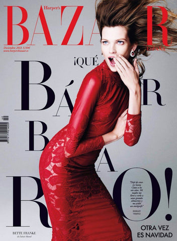 HARPER'S BAZAAR Magazine Spain December 2013 BETTE FRANKE Stephanie Seymour LINDA EVANGELISTA