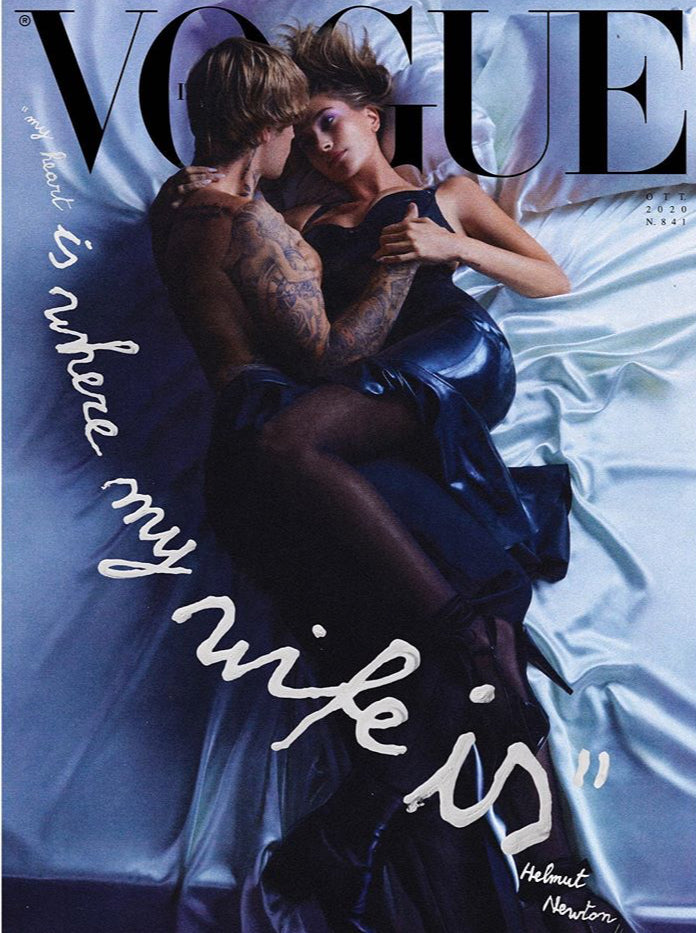 VOGUE Magazine Italia October 2020 Justin & Hailey Bieber HELMUT NEWTON Tribute