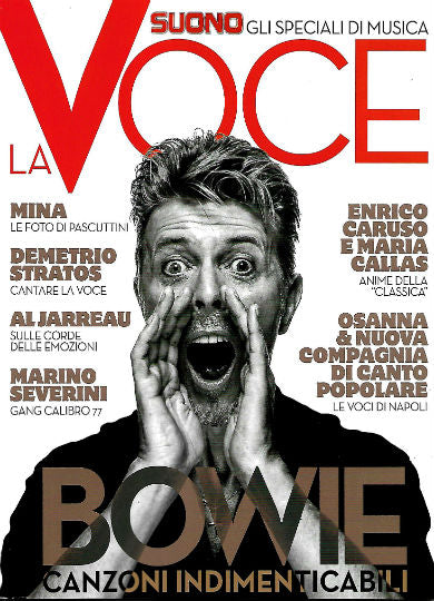 DAVID BOWIE Mina MARIA CALLAS Joe Bonamassa LA VOCE Magazine August 2017