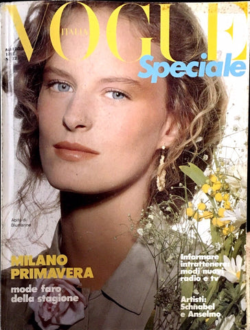 VOGUE Magazine Italia March 1988 STEEVIE VAN DER VEEN Karen Mulder SPECIALE #22