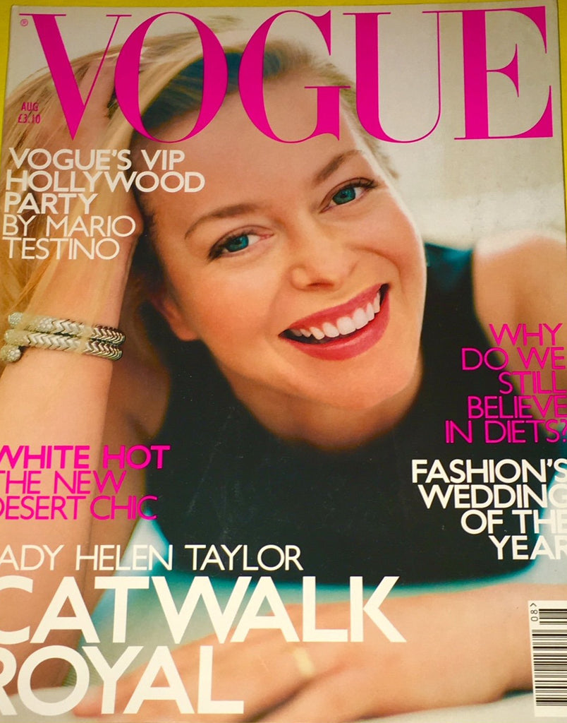 VOGUE Magazine UK August 2000 HELEN TAYLOR Maggie Rizer CARMEN KASS