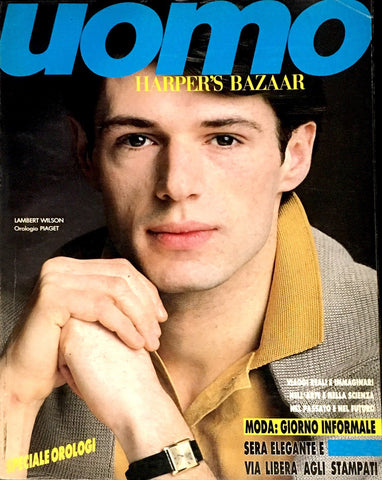 HARPER'S BAZAAR UOMO Magazine May 1985 LAMBERT WILSON Bettina Rheims