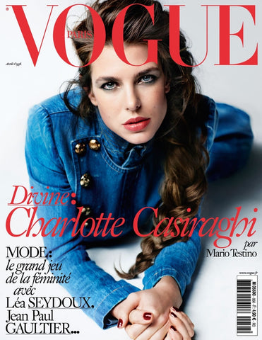 VOGUE Paris Magazine April 2015 CHARLOTTE CASIRAGHI Lara Stone ANJA RUBIK Nadja Bender