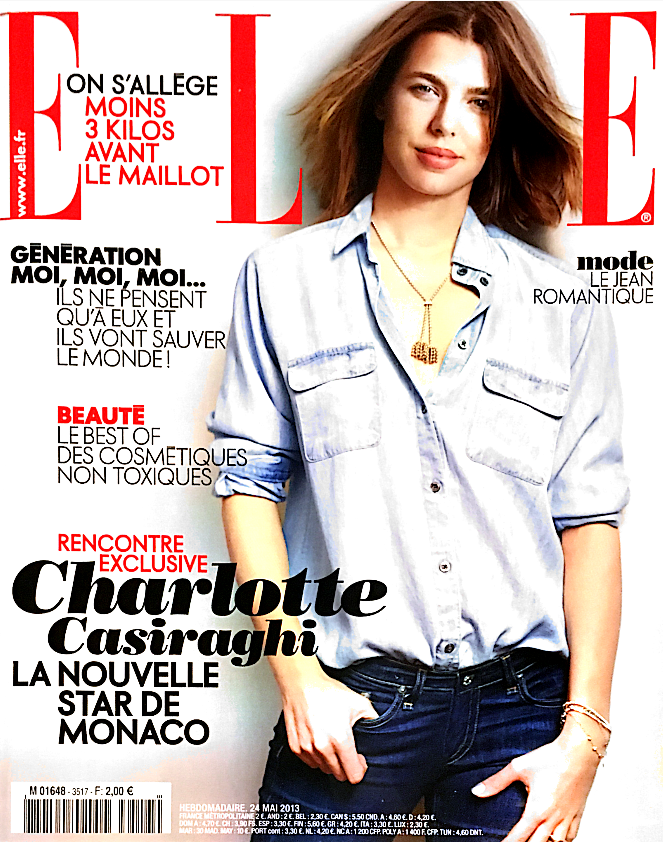 ELLE France Magazine May 2013 CHARLOTTE CASIRAGHI Olympia Campbell ASIA PIWKA