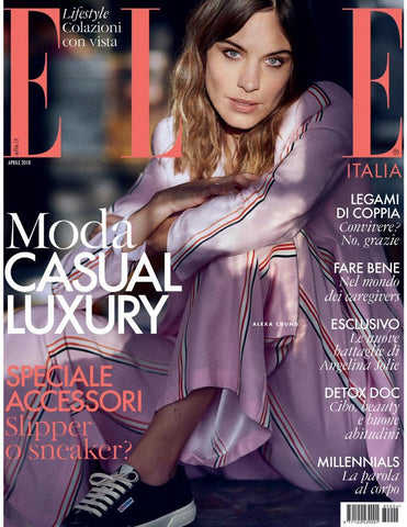 ELLE Magazine Italia  April 2018 ALEXA CHUNG Alicia Vikander ANGELINA JOLIE Brook Wood