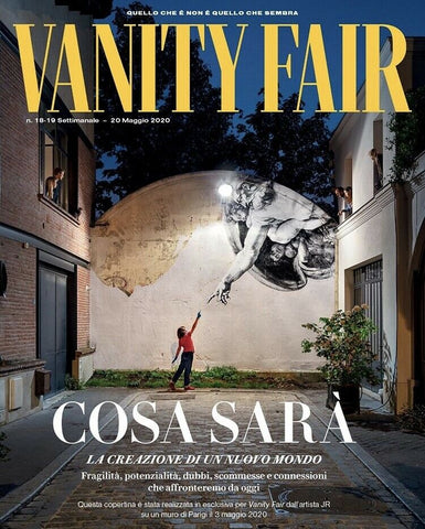 Vanity Fair magazine Italy May 2020 CONNECTION Issue JR Lockdown thematic Cover