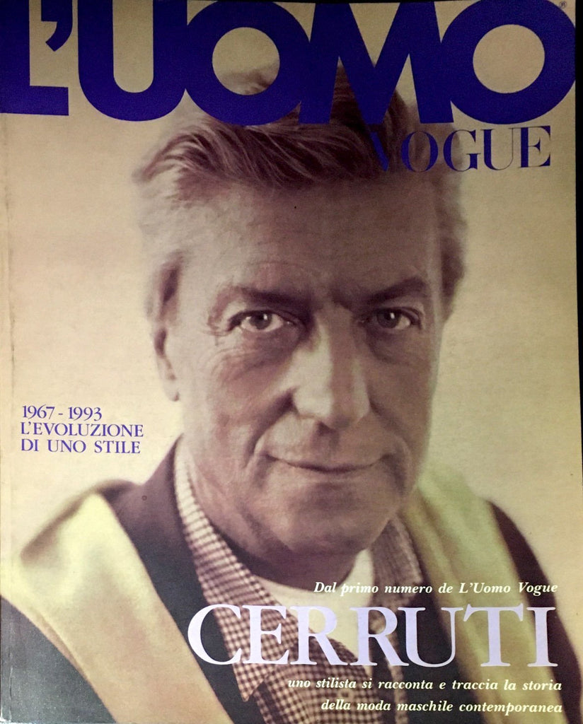 NINO CERRUTI THE EVOLUTION OF A STYLE L'UOMO VOGUE Magazine July 1993