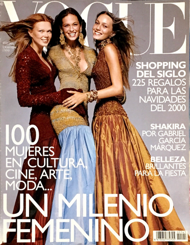 VOGUE Spain Magazine December 1999 COURTNEY HERRON Shakira GEORGINA GRENVILLE