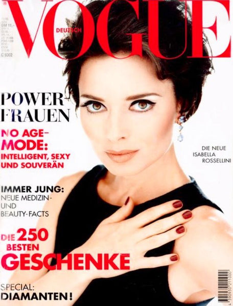 VOGUE Magazine Germany November 1995 ISABELLA ROSSELLINI Rie Rasmussen